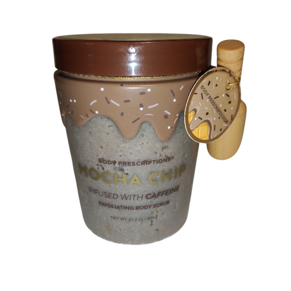 Body Prescriptions Mocha Chip Exfoliating Body Scrub Infused w/ Caffeine